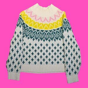 Old Navy Striped Colorful Patterned Women's Sweater Size XL